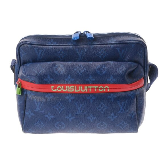 LOUIS VUITTON blue M43829 crossbody bag - Picture 2 of 13